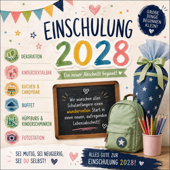 Einschulungsparty 2028 in Leipzig