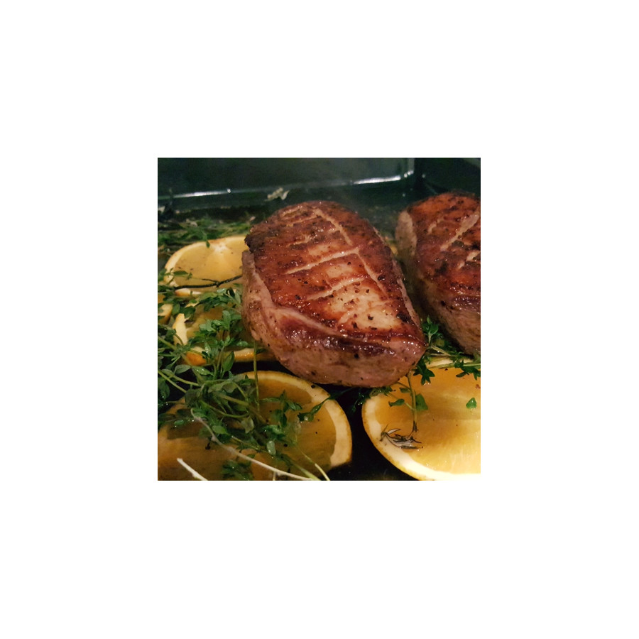 rosa gebratene Entenbrust